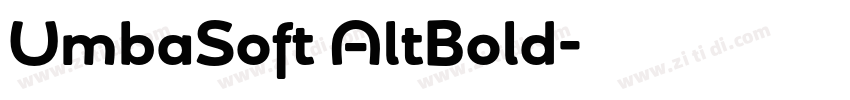 UmbaSoft AltBold字体转换